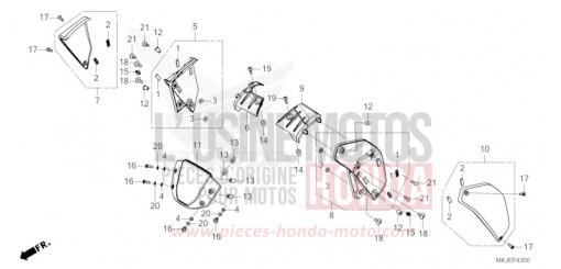 METER VISOR/SHROUD CB1000RAM de 2021